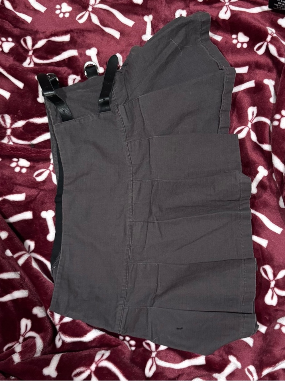Brandy Melville Womens Micro Mini Skirt with Strap Details
